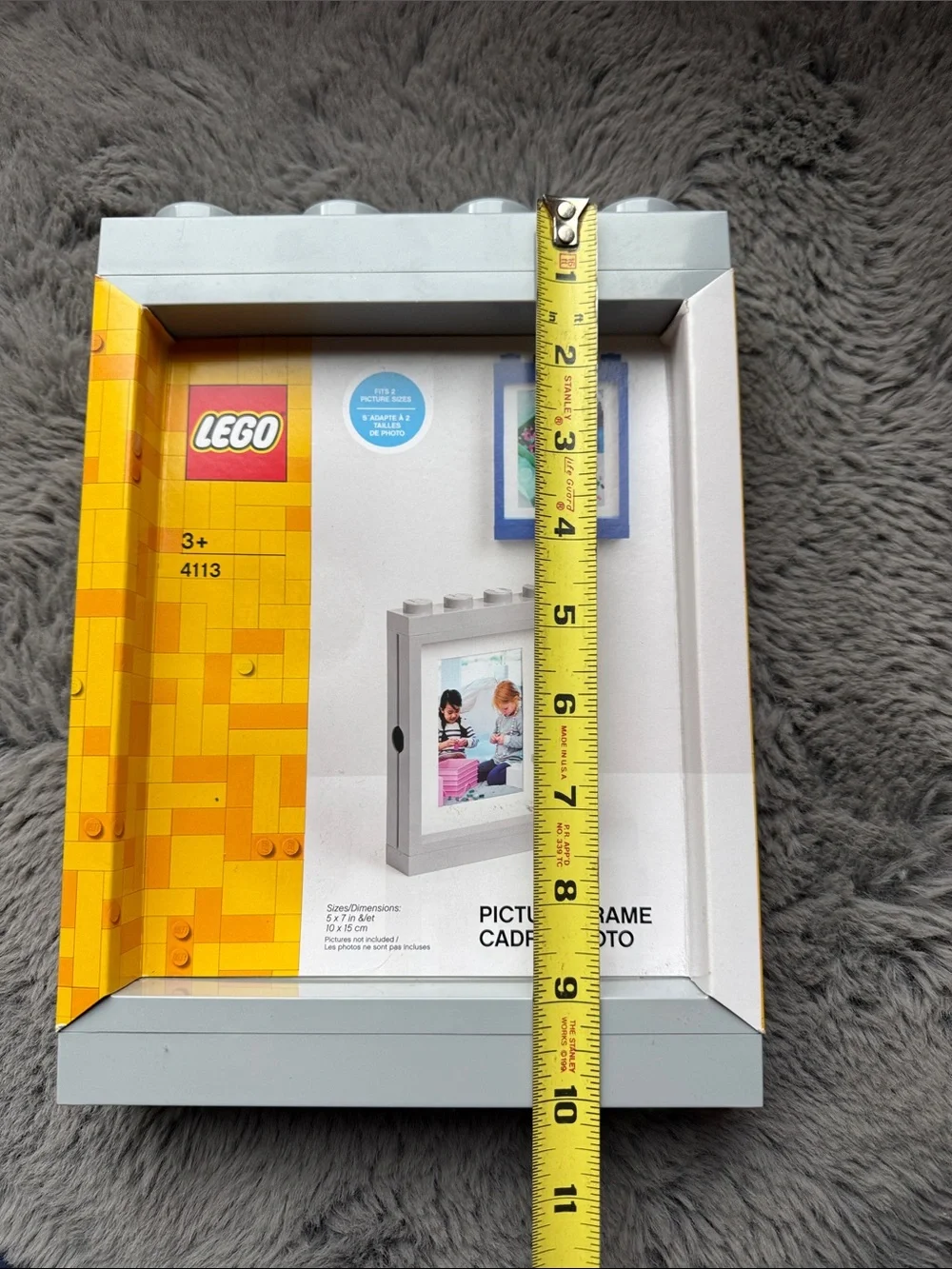Lego Picture Frame Cadre Photo Gray 4113 5 x 7 inches NEW - Picture 5 of 14